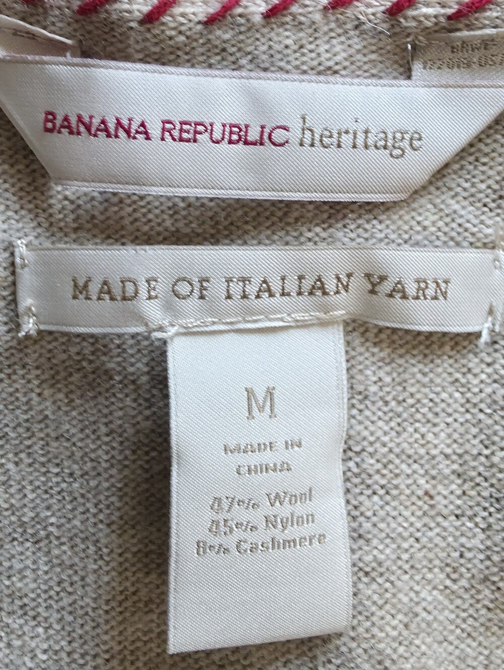 Banana Republic Heritage Italian Yarn Wool Cashmere Knit Sweater Dress Medium - Picture 4 of 5